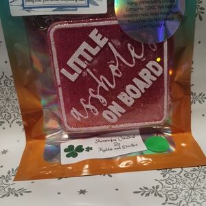 Humorous Pink Glitter Car Sign